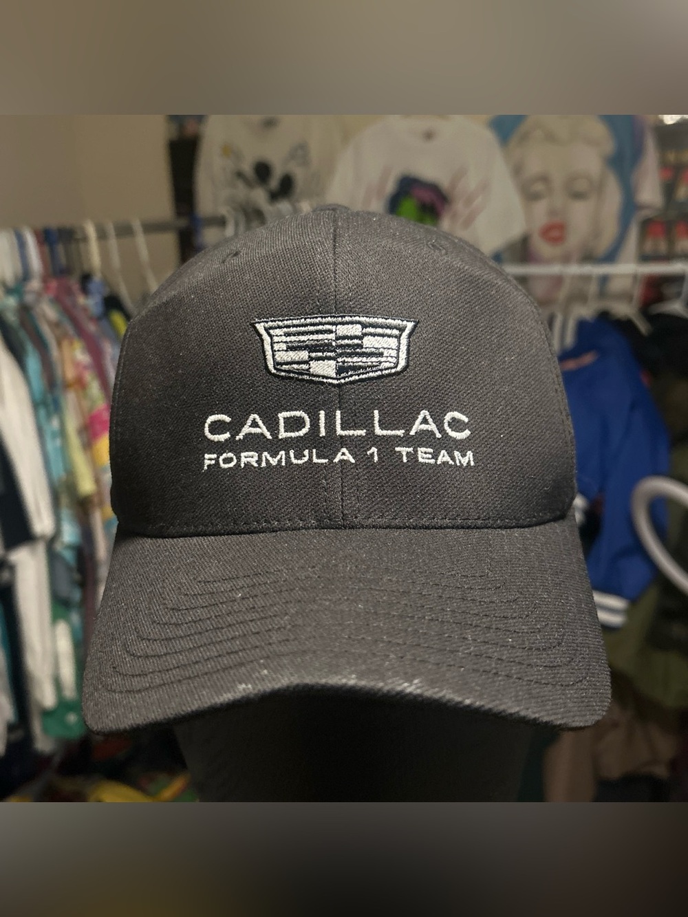 Rare Cadillac Formula 1 Team Black Logo Baseball Cap